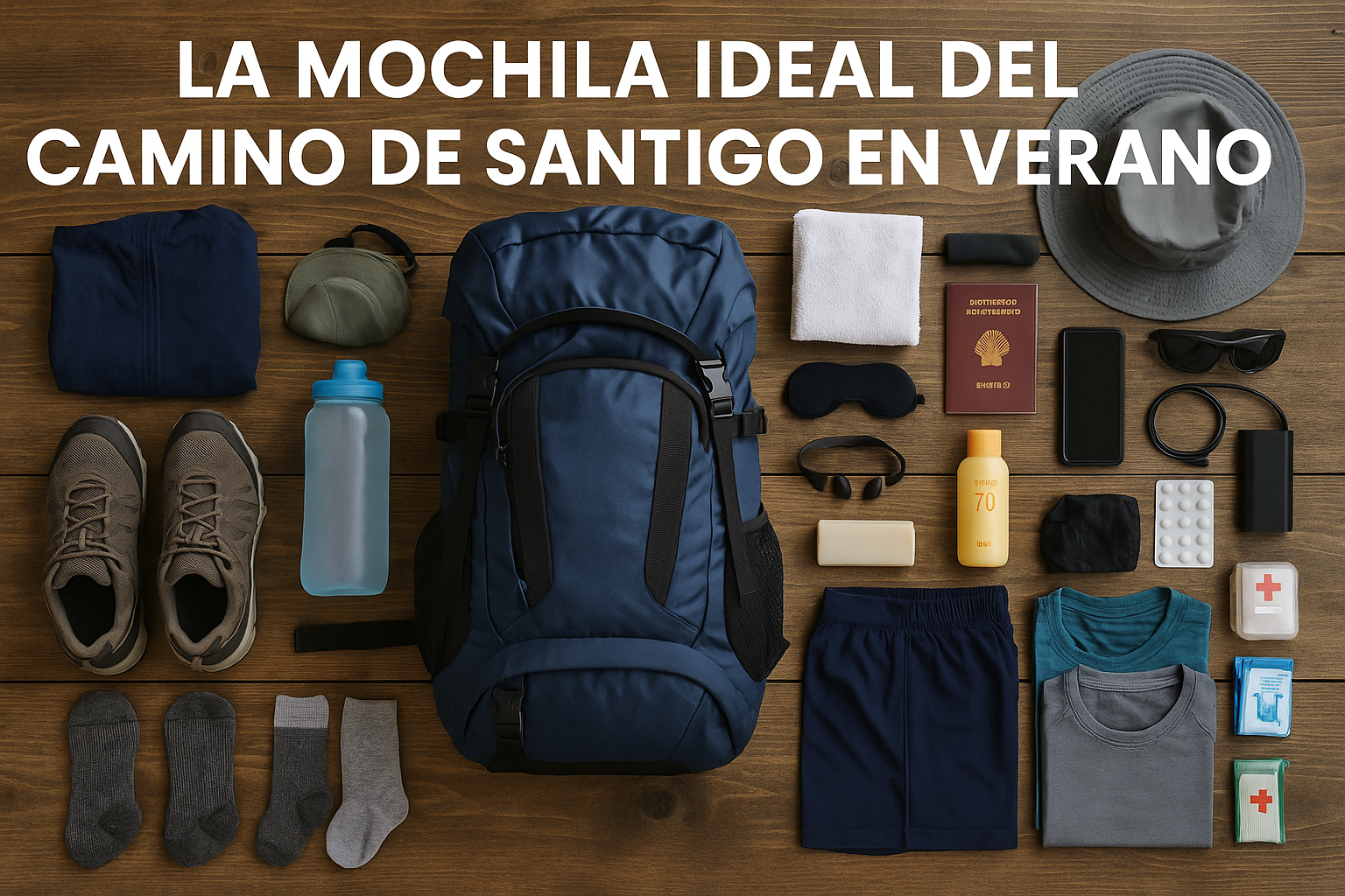 mochila peregrino verano